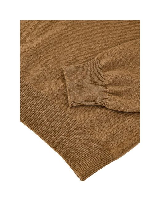 Gran Sasso Brown Wool Turtleneck for men