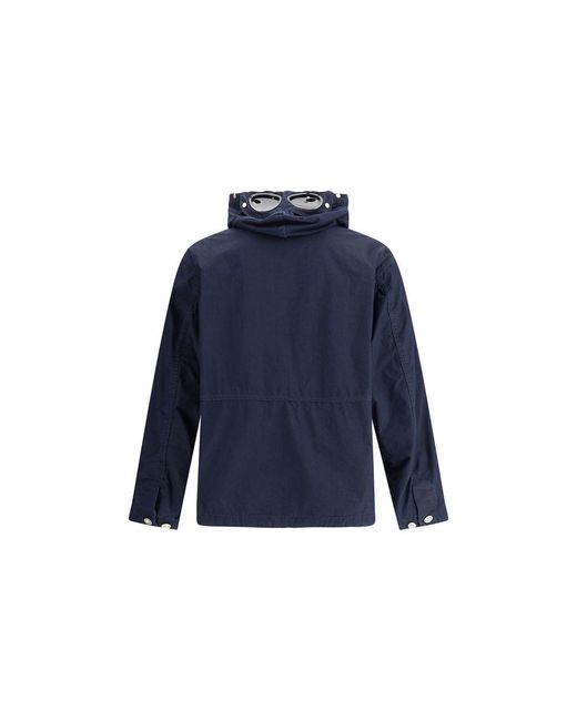 C P Company Blue C. P. Company Hooded Jacket for men