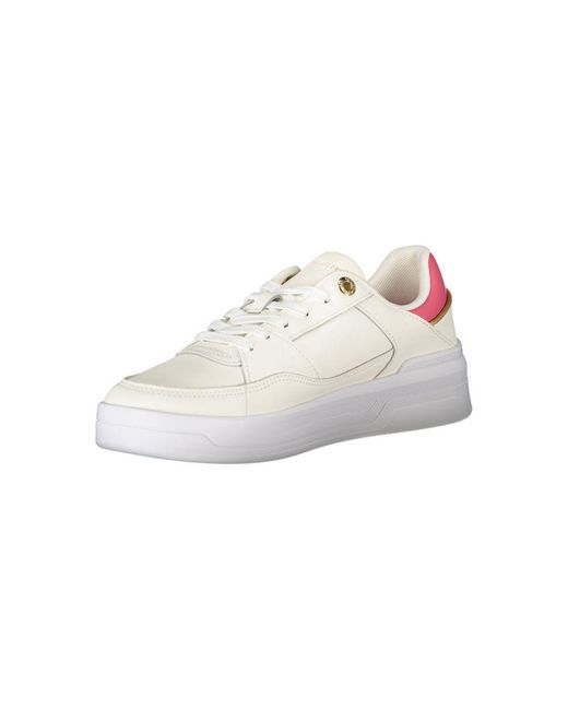 Tommy Hilfiger White Polyester Sneaker
