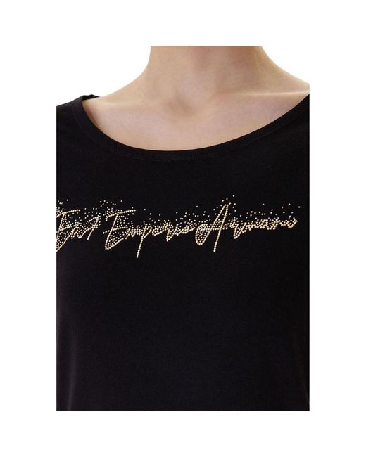 EA7 Black Elastane T-Shirt