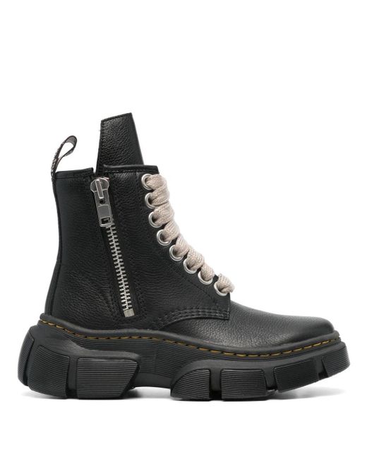 Rick Owens Black X Dr. Martens 1460 Leather Boots