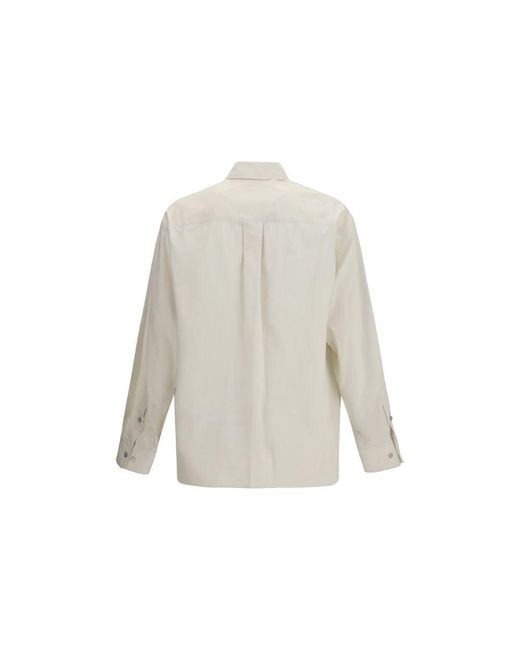 Lemaire White Cotton Shirt for men