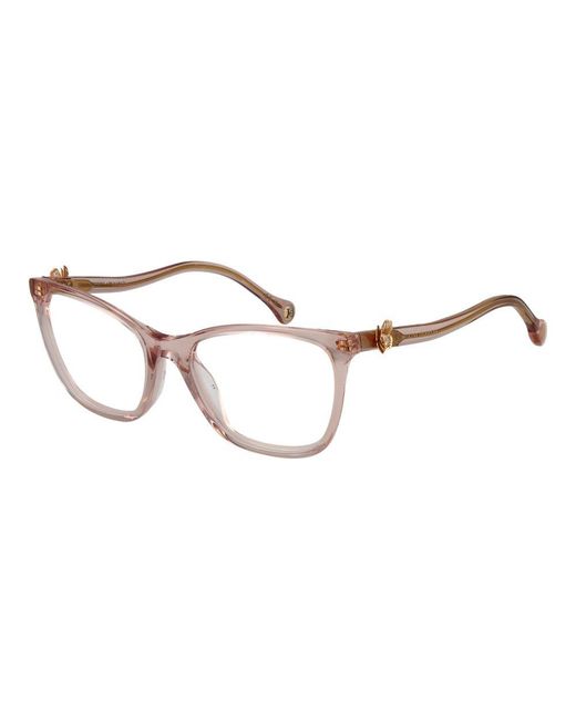 Carolina Herrera Metallic Pink Acetate Glasses (frames)