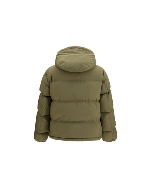 Stone Island Green Bicolor Polyamide Full for men
