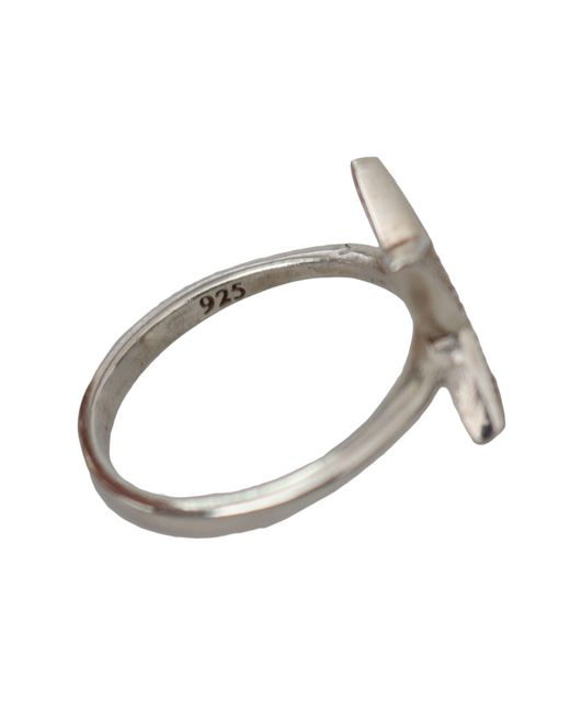 Nialaya Gray Clear Cz Star 925 Ring Silver Ny102
