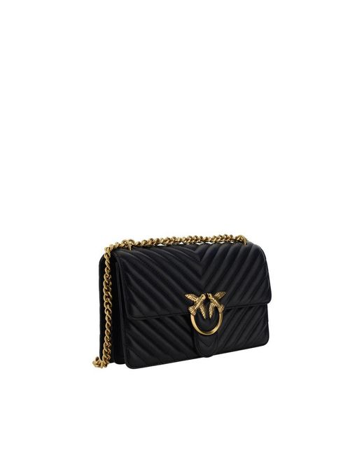 Pinko Black Love One Classic Shoulder Bag