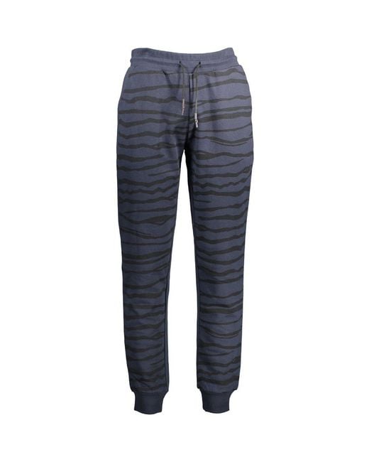 Roberto Cavalli Blue Cotton Trackpant for men
