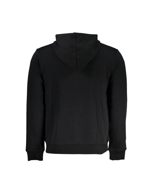 K-Way Black Sleek Hooded Cotton-Blend Sweatshirt for men
