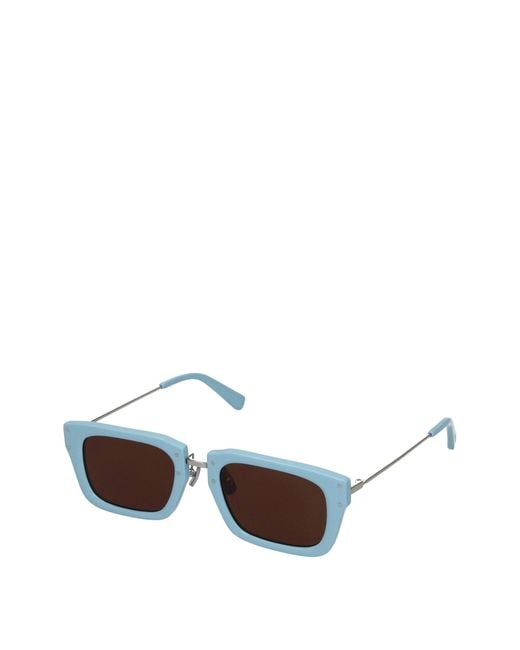 Jacquemus White Light Blue Acetate Sunglasses for men