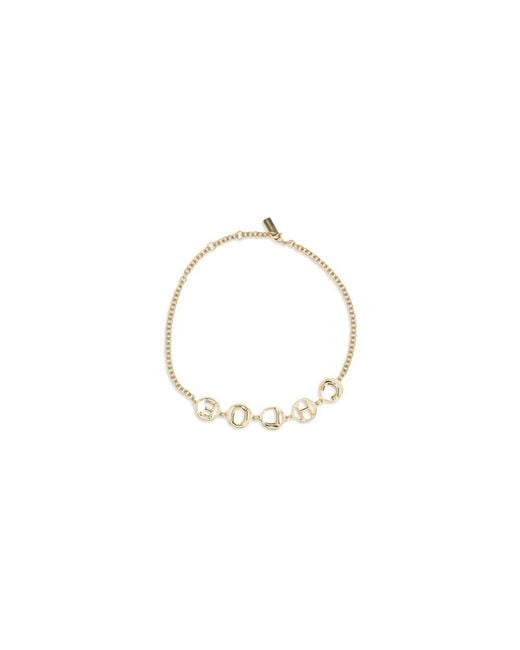 Chloé Metallic Gold Brass Necklace