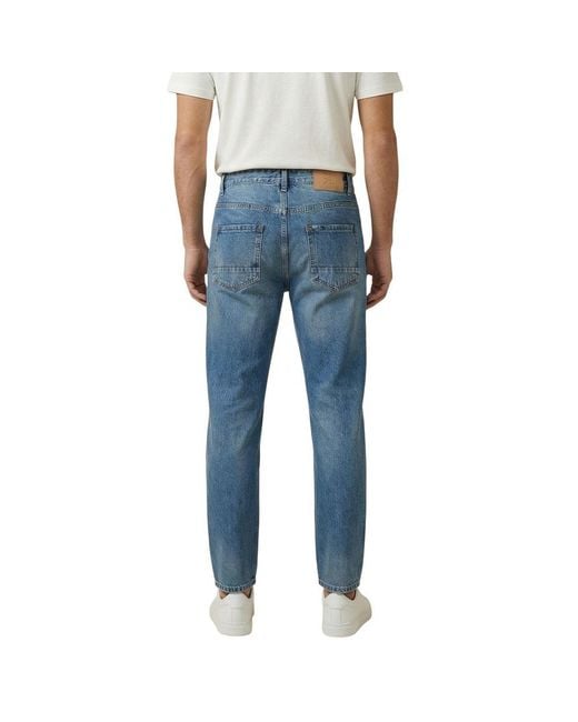 Gianni Lupo Blue Cotton Skinny Jeans for men