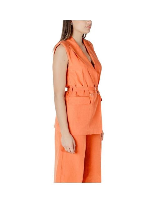 Liu Jo Orange Lyocell Vest