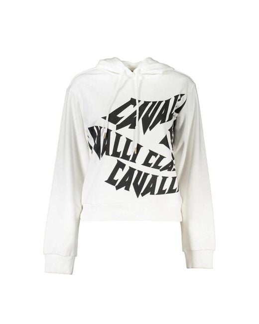 Roberto Cavalli White Cotton Sweater