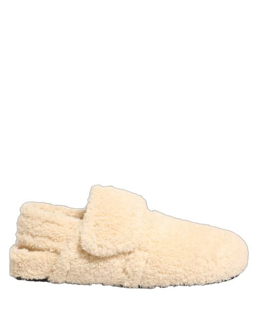 Dolce & Gabbana Natural Beige Faux Fur Flats Men Slides Sandals Shoes for men