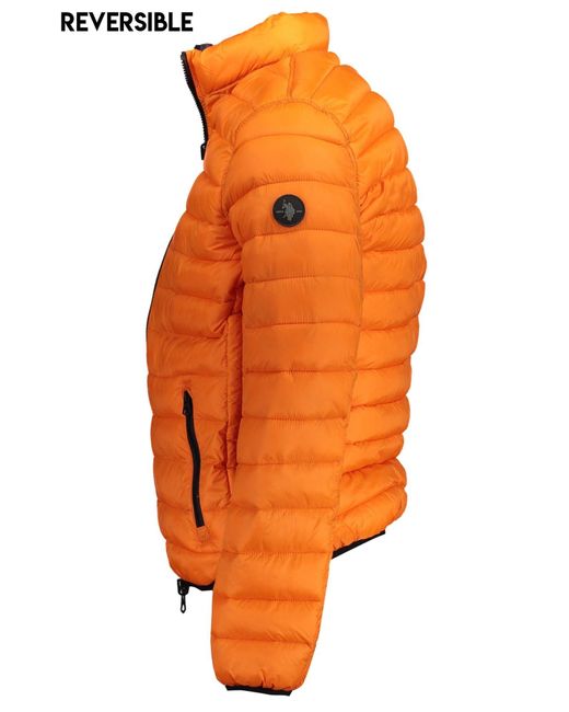 U.S. POLO ASSN. Orange Nylon Jacket for men