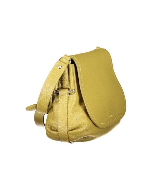 Coccinelle Yellow Leather Handbag