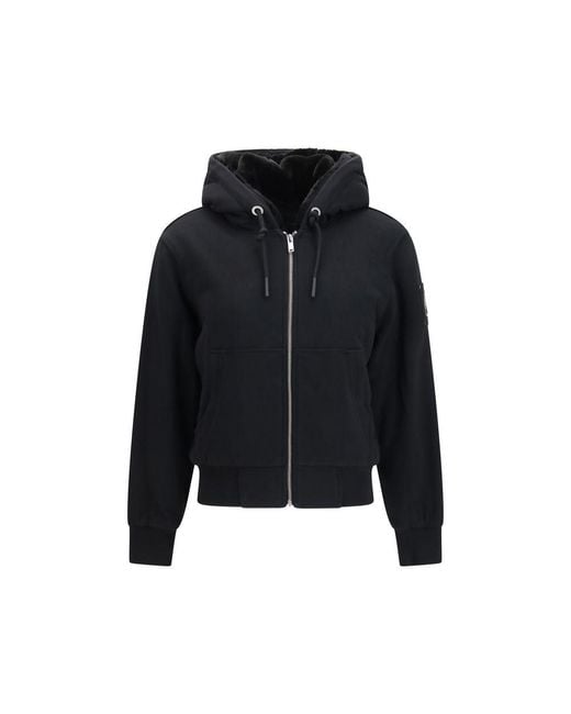 Moose Knuckles Black Cotton Sweatshirt