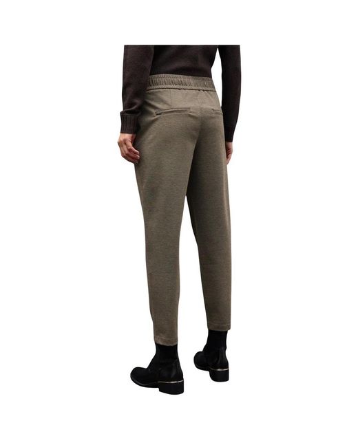 Street One Brown Polyester Casual Pants