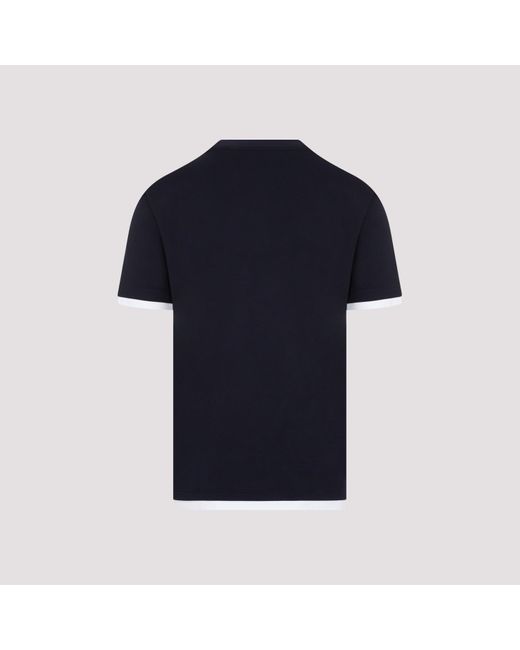 Brioni Navy And White Cotton T for Men | Lyst