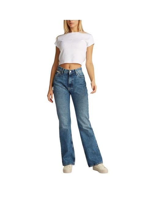 Calvin Klein White Cotton Tops & T