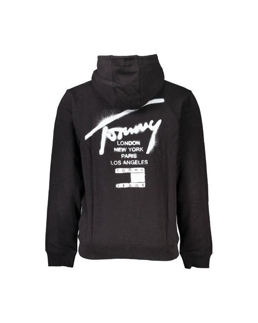 Tommy Hilfiger Black Cotton Mens Sweatshirt for men