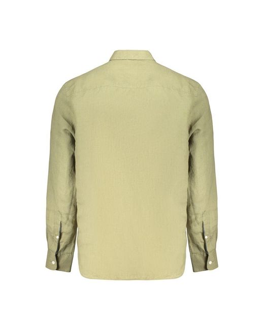 North Sails Green Linen Men's Shirt for men