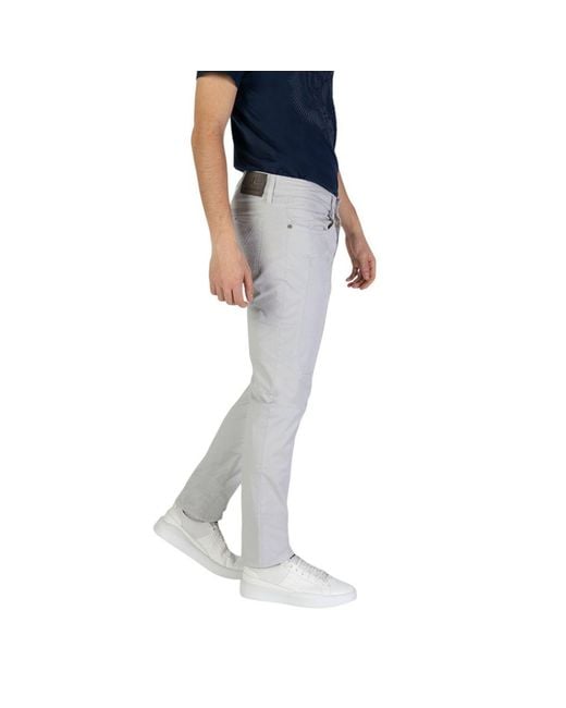 Jeckerson Blue Gray Cotton Jeans & Pant for men