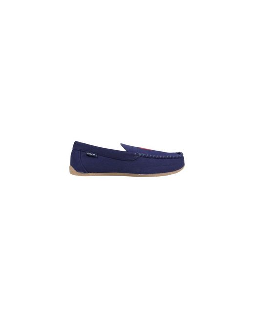 Ralph Lauren Blue Textile Slippers for men