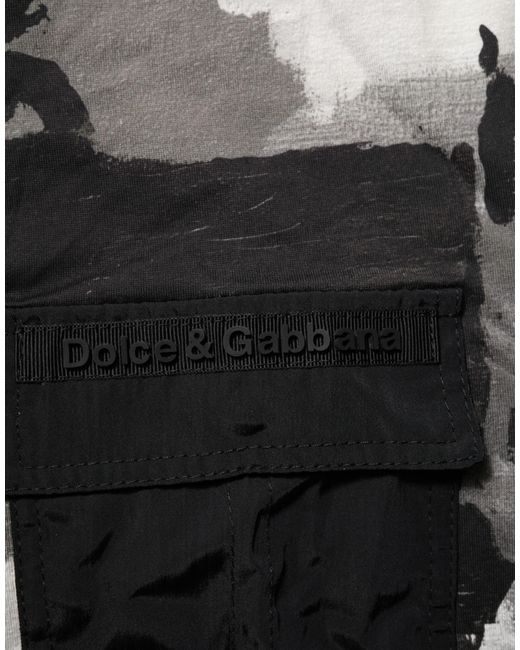 Dolce & Gabbana Black Leather Platform Ankle Boots With Buckle Detail for men