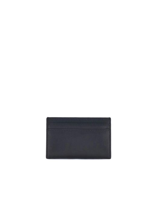 McQueen Blue Black Calf Leather Bos Taurus Wallet for men