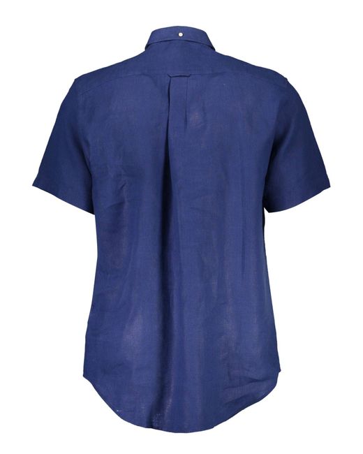 Gant Blue Linen Shirt for men