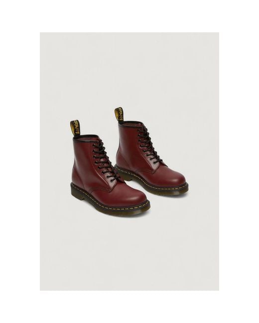 Dr. Martens Red Leather Boot