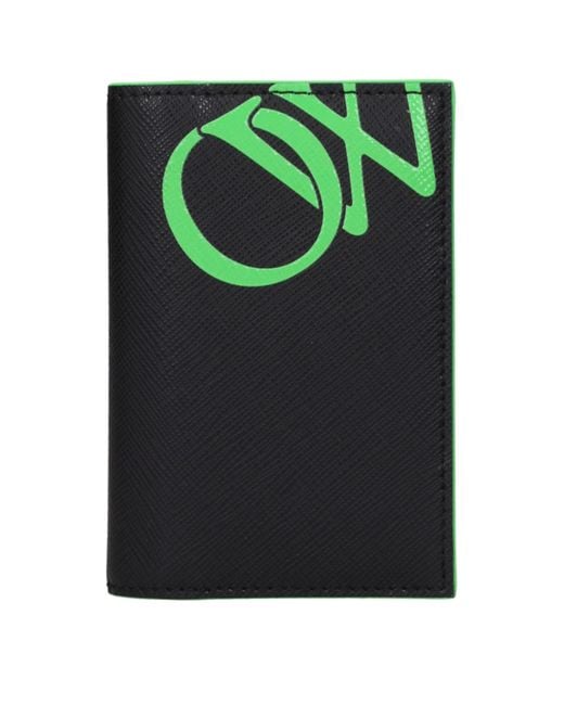 Off-White c/o Virgil Abloh Green Leather Cardholders for men