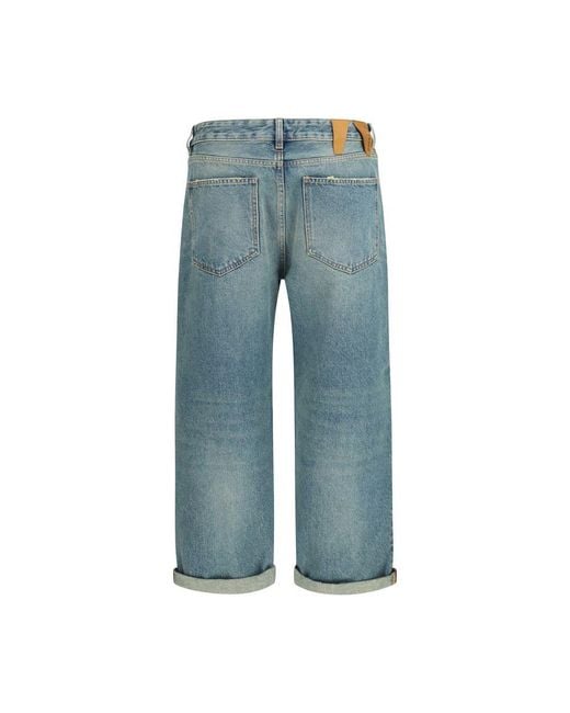 DARKPARK Blue Cotton Boyfriend Jeans