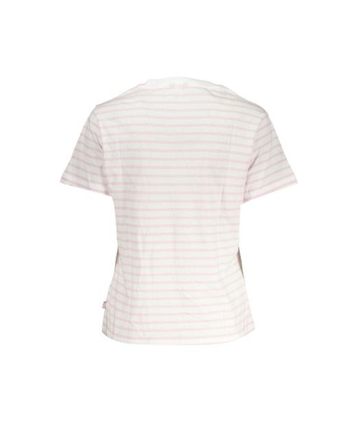 K-Way White Chic Contrast Detail Tee