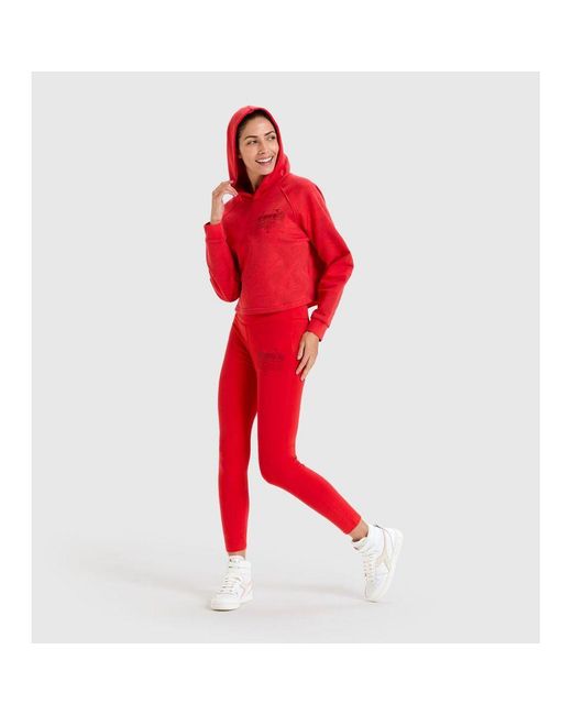 Diadora Red Cotton Sweatshirt