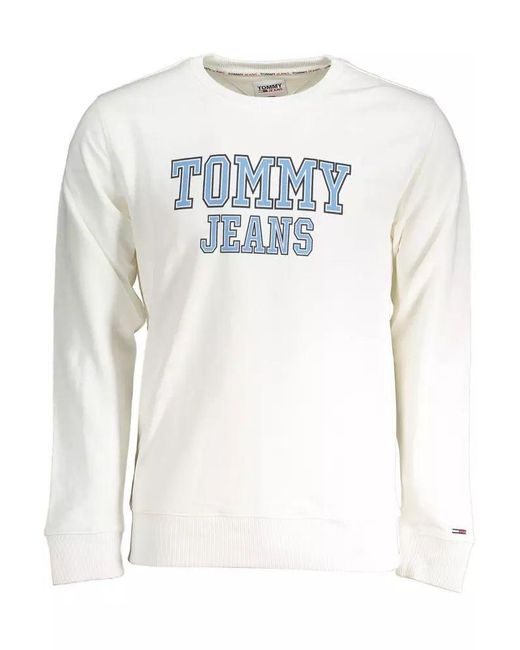 Tommy Hilfiger White Cotton Sweater for men