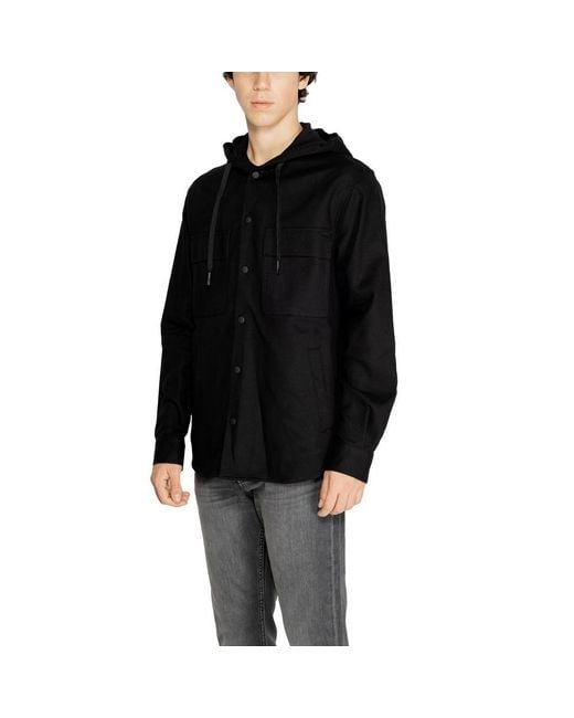Antony Morato Black Cotton Shell Jacket for men