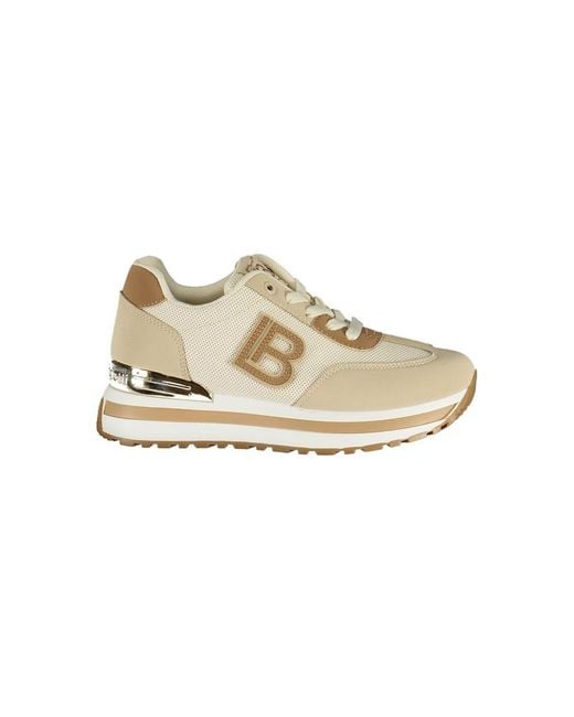 Laura Biagiotti Natural Beige Polyurethane Sneaker