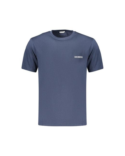 Bikkembergs Blue Cotton Men's T for men