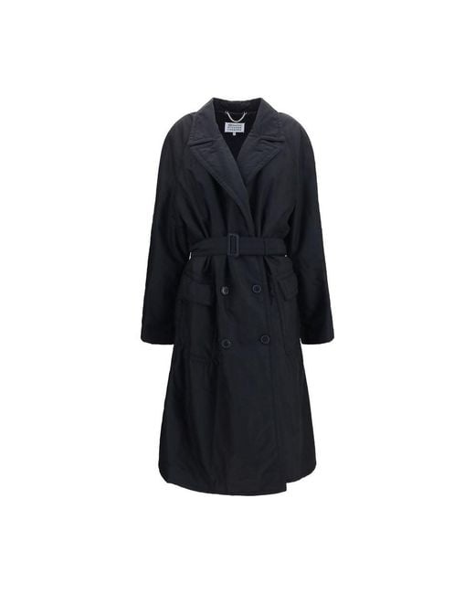 Maison Margiela Black Wool Oves Aries Coat