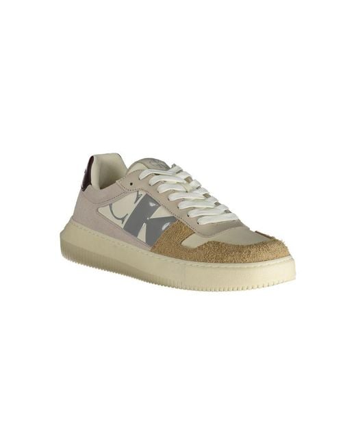 Calvin Klein White Kaylee Sneaker Casual Style Beigegrey for men