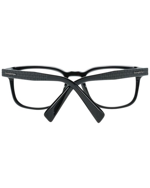 Zegna Black Full Rim Optical Frames for men