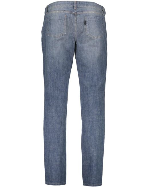 CoSTUME NATIONAL Blue Cotton Jeans & Pant