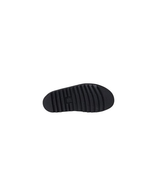 Dr. Martens Blue Black Leather Platform Pumps