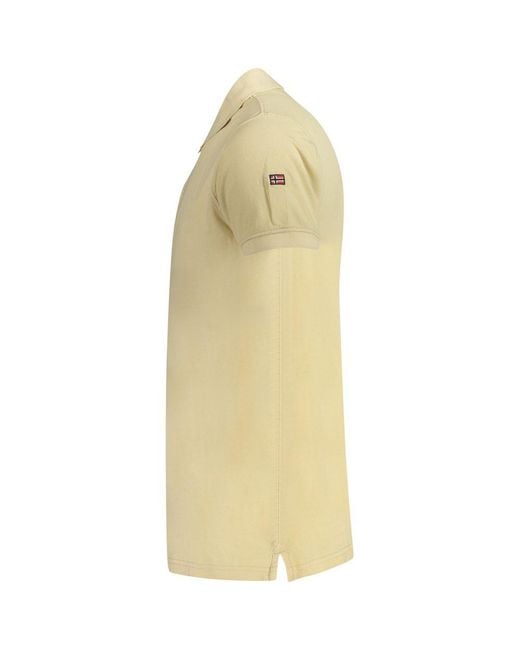 Norway 1963 Yellow Beige Cotton Men's Polo for men