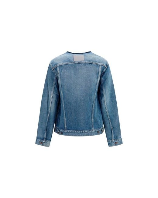 Balenciaga Blue Wool Oves Aries Denim Jacket Clothing