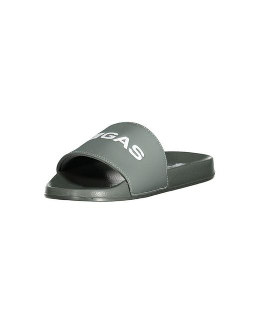 Gas Green Gray Polyurethane Men's Sandal for men