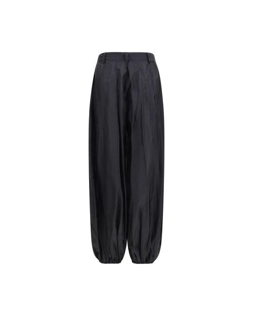 THE LATEST Black Polyester Casual Pants