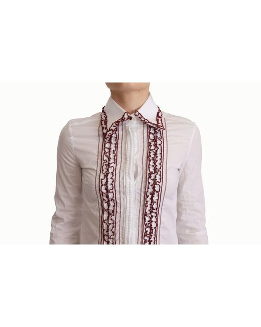 Dolce & Gabbana Multicolor Elegant Cotton Long Sleeve Polo Top